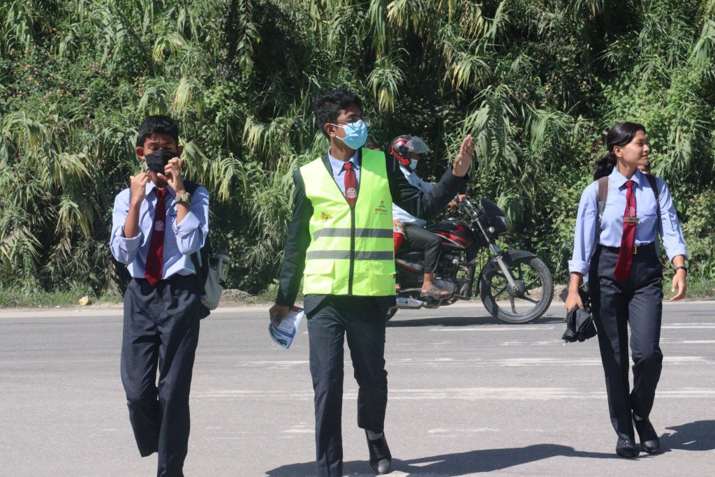 traffic management by students 